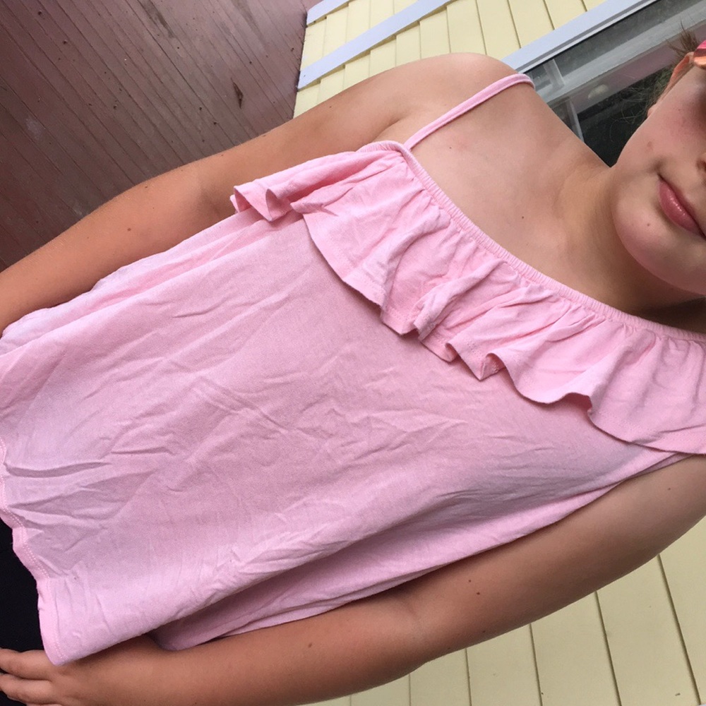 Cute summer pink top